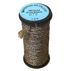 Kreinik #16 Medium Braid Metallic - 10m - 072 Cocoa Brown